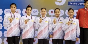 여자 기계체조, 일본 꺾고 아시아선수권 은메달 ‘세계선수권 출전권 획득’