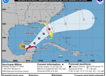 ‘헬렌’ 보냈는데…허리케인 ‘밀턴’, 미 플로리다로 북상 중