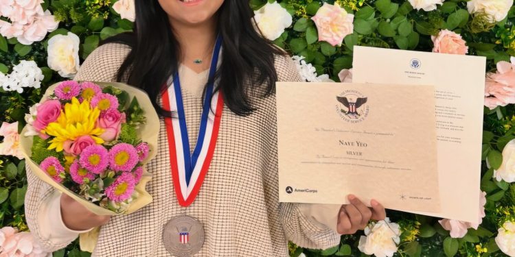 몽고메리 한인사회 빛낸 여나예 학생, 대통령 봉사상 수상
