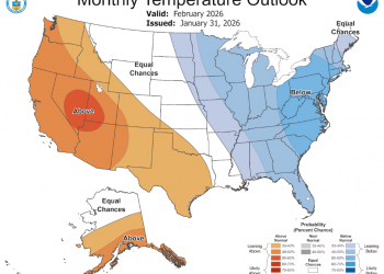2월 앨라배마 날씨, 눈 오나? 갑자기 따뜻해지나?