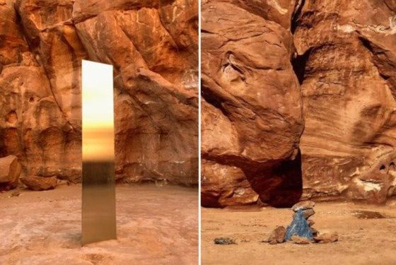 유타주 사막 ‘신비의 기둥’ 9일 만에 감쪽같이 사라졌다