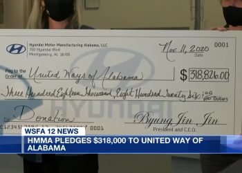 앨라배마 현대 공장의 따뜻한 연말 선행