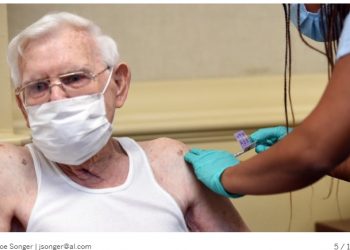 한국전·2차대전 참전용사 AL 첫 백신 접종