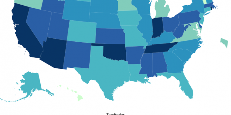 앨라배마, 인구 10만 명당 일일 평균 코로나 확진자 미국내 7위