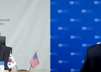 정은경 청장, 미국 파우치 소장과 코로나19 정책 화상회의