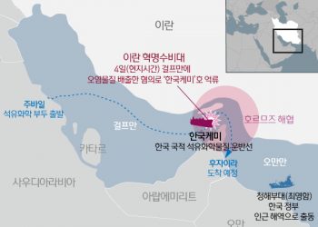 이란 혁명수비대, 한국 선박 나포, 美와 대화 노린다