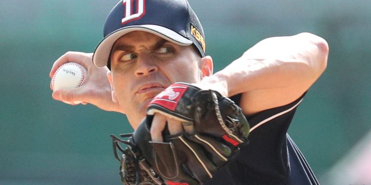 ‘KBO리그 다승왕’ 후랭코프, 커쇼와 선발 맞대결서 대등