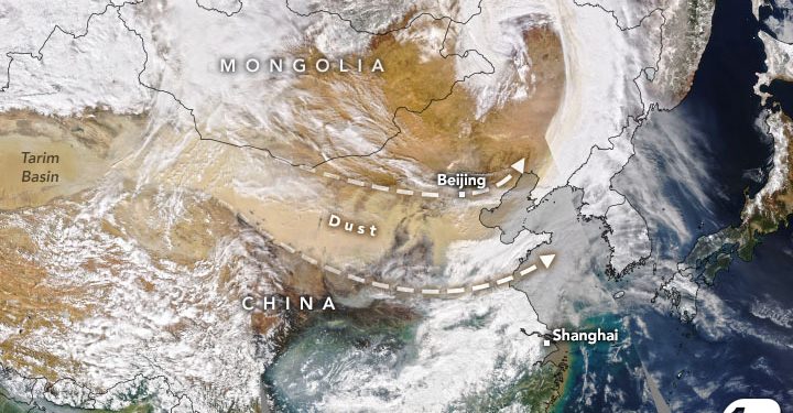 ‘몽골 황사’ 중국 거짓말 딱 걸렸네…위성사진엔 중국 발원 뚜렷