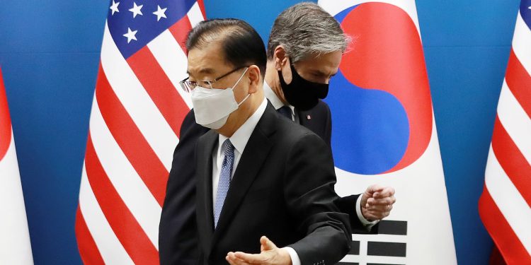 블링컨 ‘북한 인권’ 작심 돌직구, 왜 던졌나…난처한 文정부