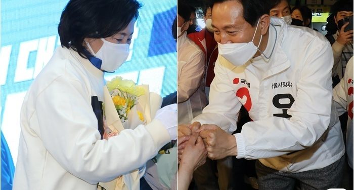 오세훈 50.5% vs 박영선 34.80%…당선가능성 더 벌어져