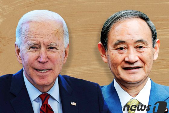 바이든 첫 정상회담 상대는 日스가