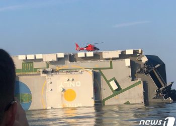 ‘조지아주 전도’ 현대 글로비스 자동차 운반선 해체 중 화재