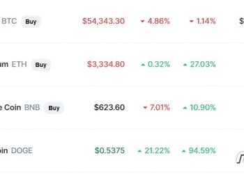 대부분 알트코인 급등하는데 비트코인 5% 급락