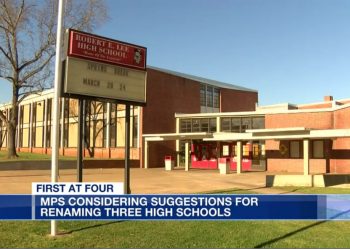 로버트 리 고교 명칭 바꾸는데 1900개 대체 의견 쇄도