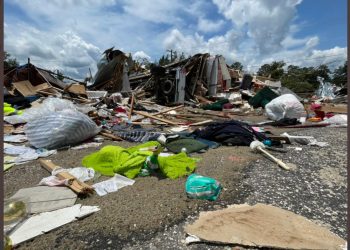 앨라배마 마을, 토네이도에 초토화