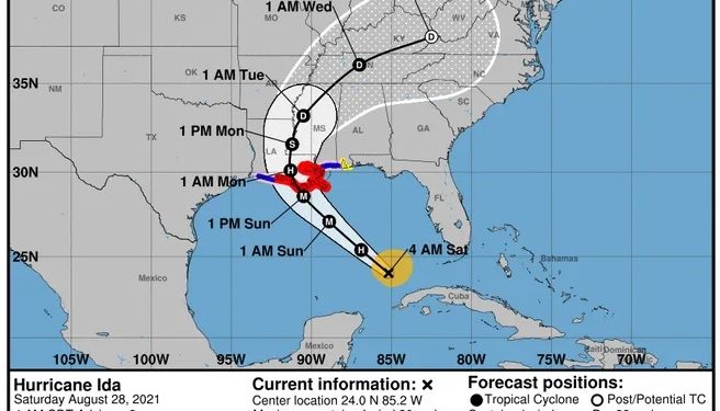 허리케인 ‘아이다’ 상륙…AL 연안지대 비상사태 선포