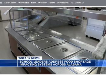 앨라배마 초중고교, 급식 부족 사태 직면