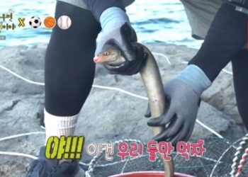 안정환, 대왕 장어 잡고 ‘입이 떡’