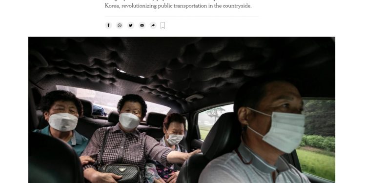 NYT “한국 ‘100원 택시’ 농촌 교통혁명” 본받을 만