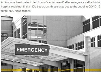 앨라배마 심장환자 중환자실 못찾아 숨져