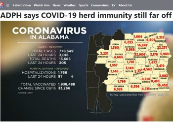 “앨라배마 집단면역 아직 멀었다”