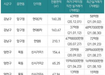 ‘허가구역’ 묶인 압구정 집값 72억 매매…지정 전보다 24억 더 올랐다