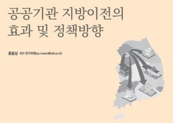 KDI “10조 투입한 공공기관 지방 이전, 인구 유입 한계”