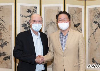 최태원 SK 회장, 미국 그린에너지 기업 CEO 연쇄 회동