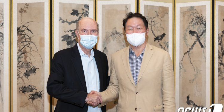 최태원 SK 회장, 미국 그린에너지 기업 CEO 연쇄 회동