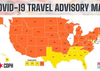 앨라배마, 시카고시의 코로나 여행경보지역서 제외돼