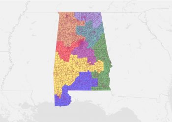 앨라배마 주 하원, 주상원 및 교육위원회 선거 지도 확정
