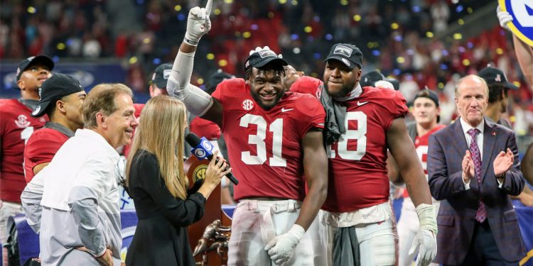 앨라배마대, 전국 대학풋볼 랭킹 1위