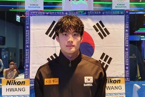 황선우, 쇼트코스 자유형 100m 한국 신기록 작성…6위로 메달 획득 무산
