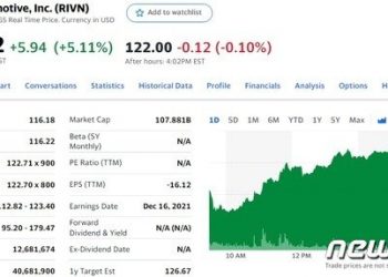 리비안 5% 급등하는 등 전기차업체 주가 일제 상승