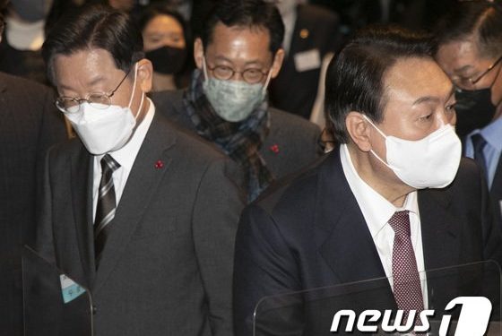 “이재명 올라온다” “윤석열 왜 이래”…인천 지지자 ‘희비’