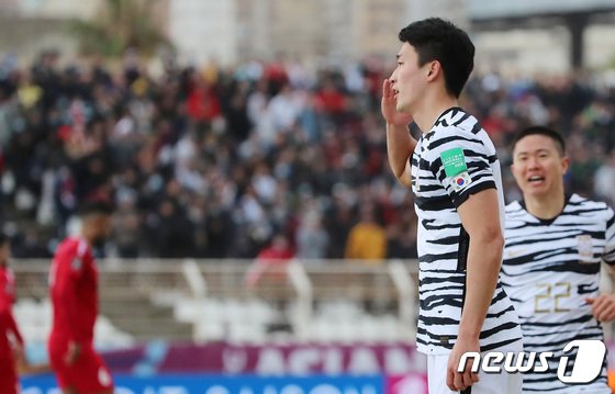 ‘조규성 결승골’ 한국, 레바논 제압…10연속 월드컵, 9부 능선 넘었다