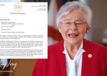 아이비 주지사, 앨라배마 매장서 러시아산 술 퇴출 촉구