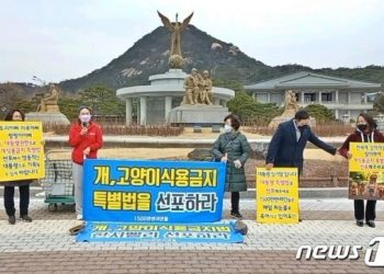 동물단체, 국제 강아지의 날 맞아 ‘개식용금지 특별법’ 선포 촉구
