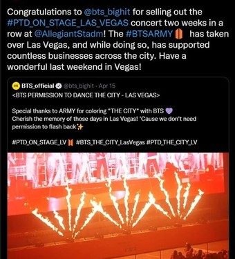 美상원의원 “방탄소년단·아미에 감사…도시 전역 사업체 지원”