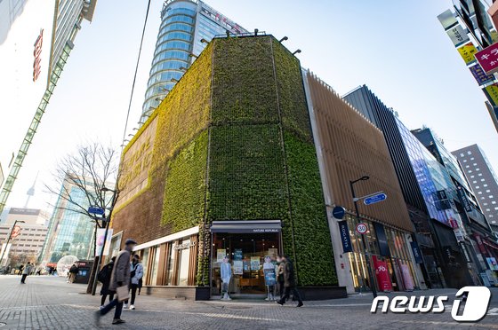 땅값 1위 19년째 명동 ‘네이처리퍼블릭’…㎡당 1.9억