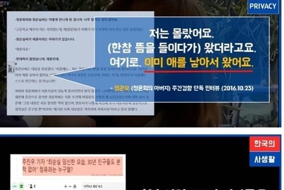 정유라 “‘박근혜 딸’?…미혼인 朴 대통령 모욕, 절대 한건도 그냥 못 넘겨”