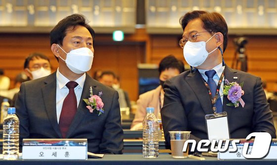 서울 송영길 41.7%, 오세훈 54%…경기 김동연 47.3%, 김은혜 43.6%