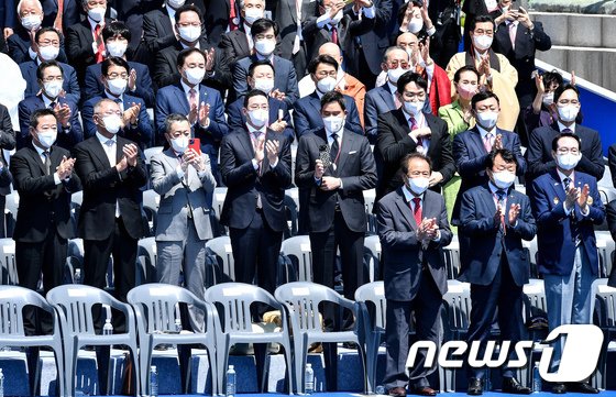 이재용·최태원·정의선·구광모, 尹 취임식 ‘총출동’…새정부 기대감↑