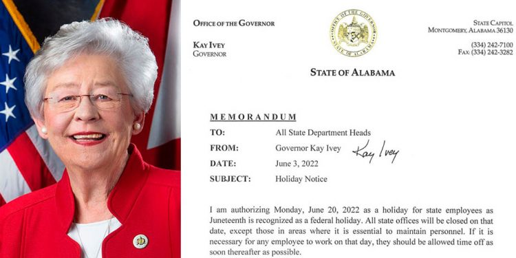 아이비 주지사, 올해 6월20일을 “노예해방의날”로 선포