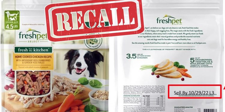 살로넬라 우려로 리콜된 개 사료, 앨라배마 월마트에도 팔려