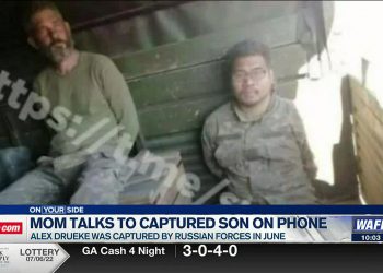 러시아 포로된 앨라배마인들 가족들과 전화 통화