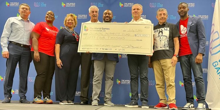 버밍엄의 월드게임 대회, 우크라이나 선수들에게 기부하다