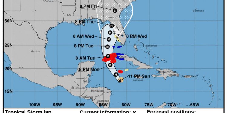 열대풍 폭풍 ‘이안’ 북상, 오늘 중 허리케인으로 격상