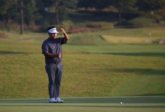 김태우1087, 최경주 인비테이셔널 1R 깜짝 선두 등극