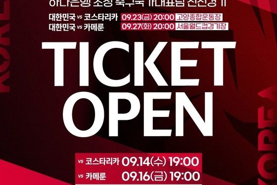 “손흥민 보러 가자”…KFA, 14일부터 벤투호 9월 A매치 티켓 판매